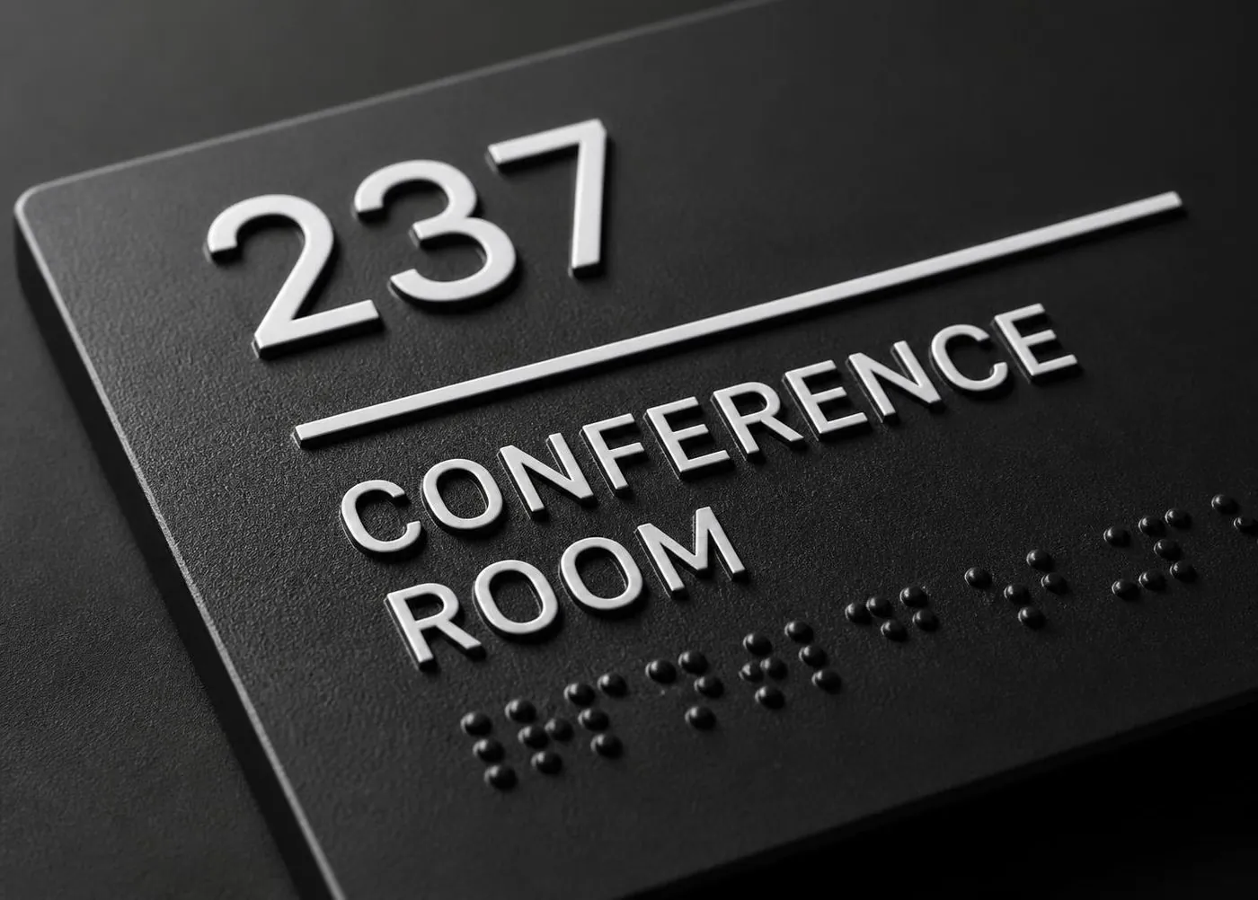 ADA Room ID & Wayfinding produced by Discovered Designs